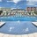 a pool with a bench by it